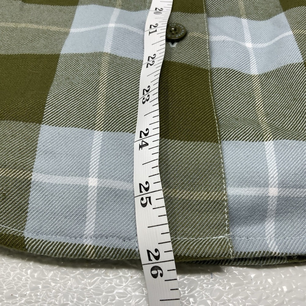 DIXXON Flannel Shirt Womens Medium Green Plaid Astoria Form Function Long Sleeve - Picture 14 of 14